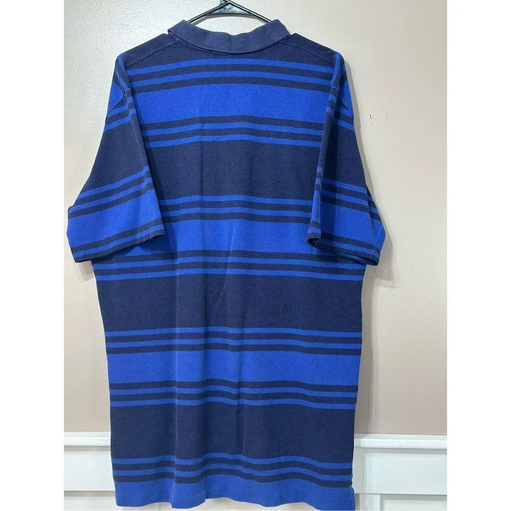 Vintage Polo Golf Ralph Lauren Stripe Classic Polo Golf Shirt Men's XL